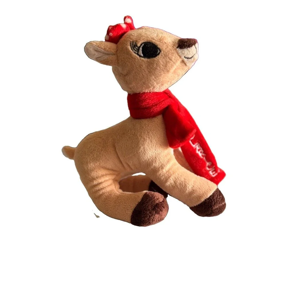 Dan Dee Rudolph Red-Nosed Reindeer Clarice Tan w Red Scarf 7